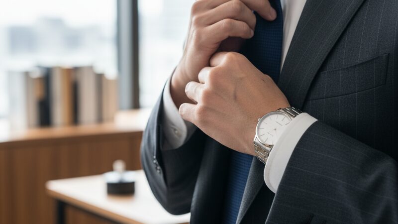 スーツスタイルに合わせたドレスウォッチ