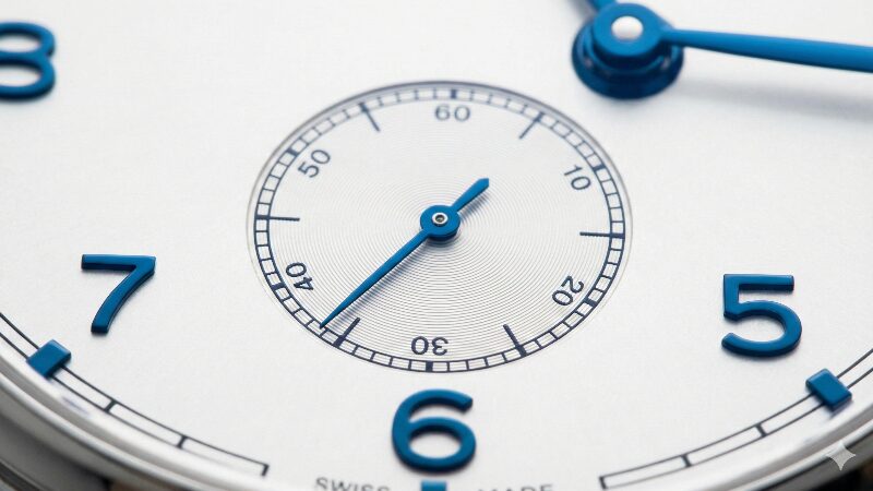 ポルトギーゼ40の文字盤6時位置の拡大写真