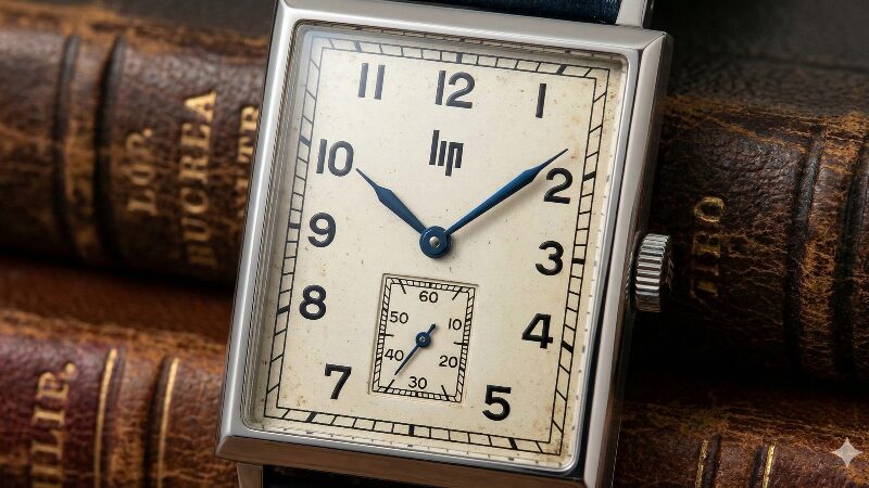 歴史を感じさせるLip T18チャーチルの文字盤