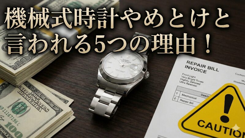 機械式時計やめとけと言われる5つの理由！
