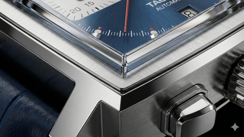 モナコの鋭いエッジとサファイアクリスタルの美しさを強調したマクロ撮影