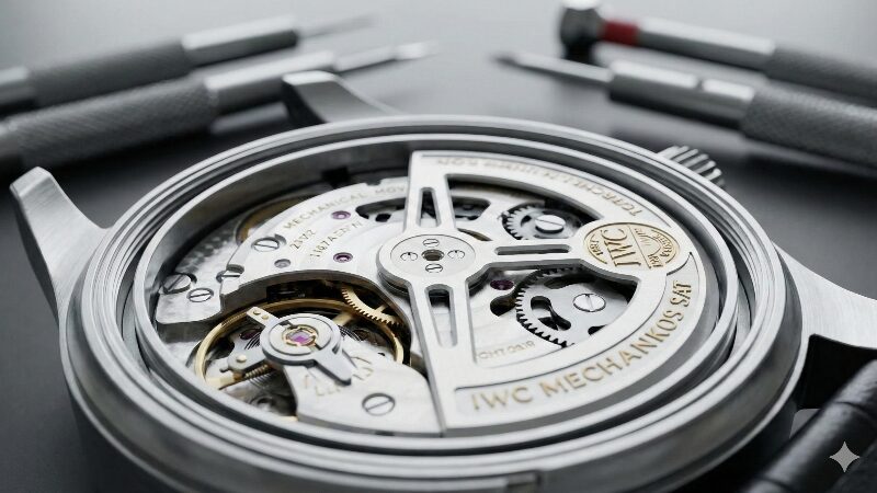 IWC パイロットウォッチの歴史と職人技をイメージした時計の内部構造