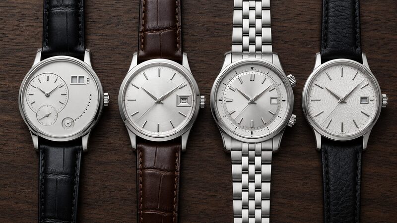 グラスヒュッテ・オリジナルとランゲ・JLC・グランドセイコーを並べた比較イメージ