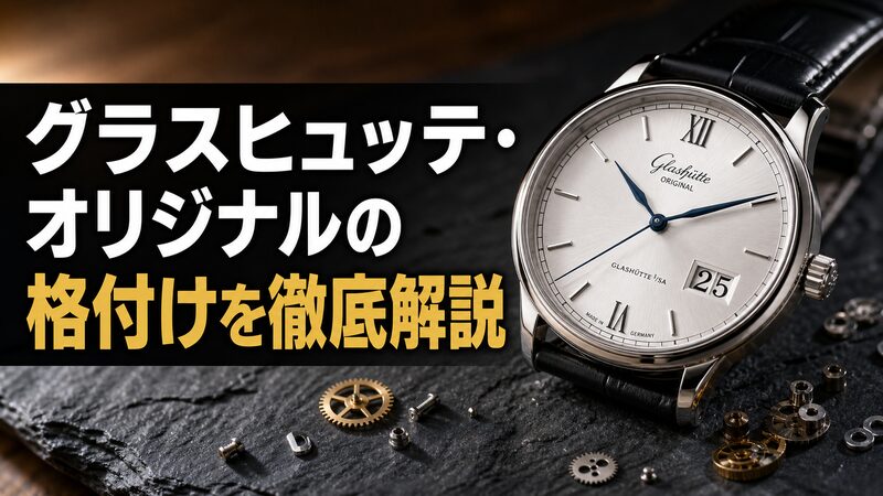 グラスヒュッテ・オリジナルの格付けを象徴する時計のイメージ