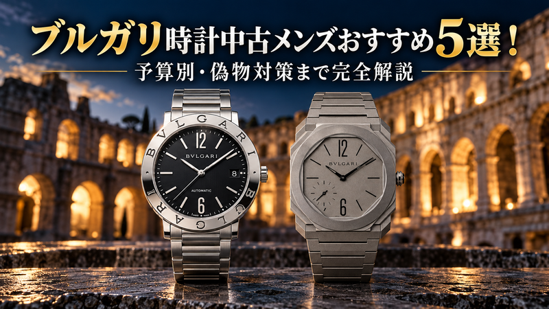 ブルガリ ブルガリブルガリBB38SSとオクト フィニッシモ102713を並べた、ブルガリ中古時計メンズおすすめ5選のアイキャッチ画像